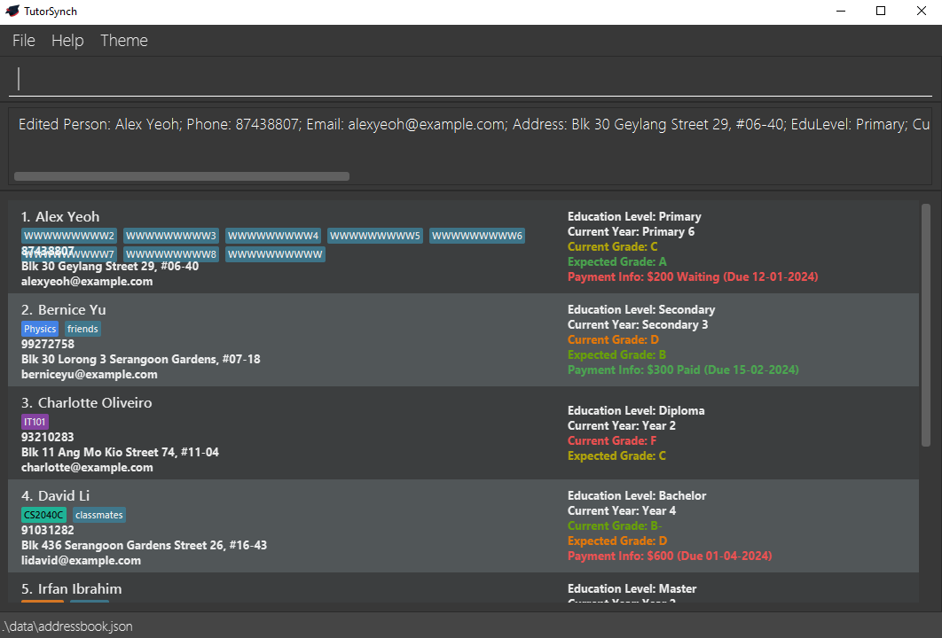 Example of Tags Overflowing Bug