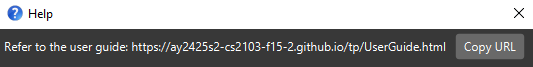 help message